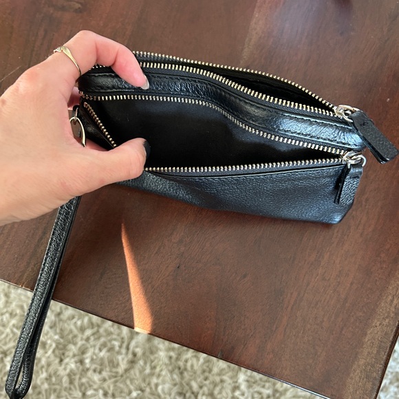 DANIER Leather Wallet with Strap in Black - Picture 8 of 12